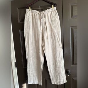 Islander Men's Tan linen Chinos